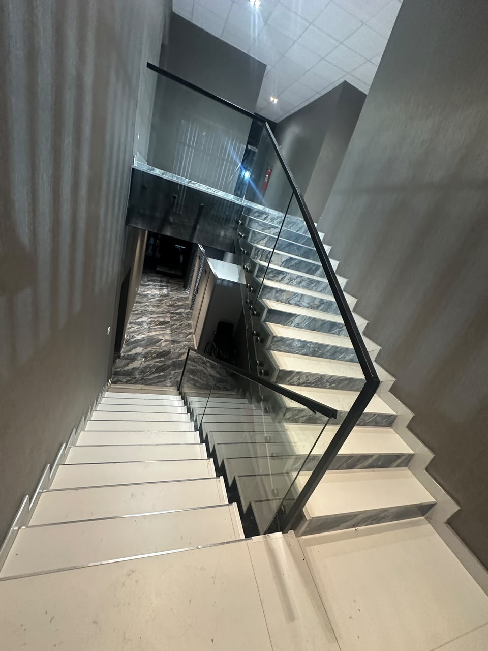 Lakeside Hillside Residence - interior staircase